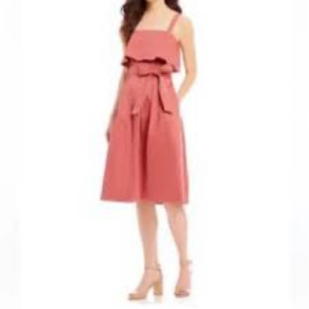 ANTONIO MELANI Coral Midi Cristo Dress